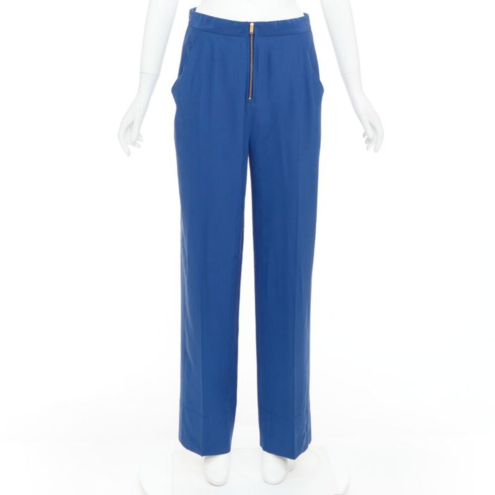 Celine Silky Half Zip Tapered Pants
